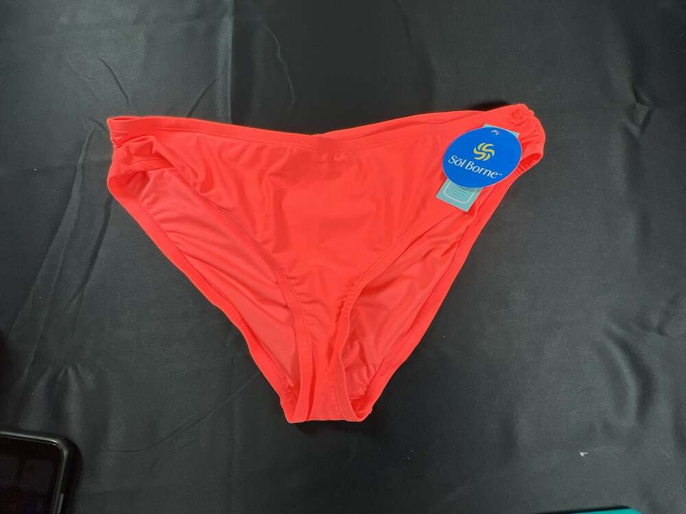Sol Borne Bikini Swim Bottoms Size 1X Coral